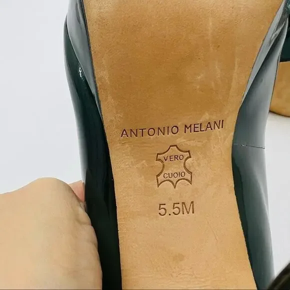 Antonio Melani Hunter Green Patent Leather Pump - Picture 9 of 10